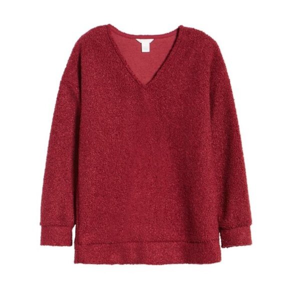 Caslon Faux Shearling Teddy Sweater - Picture 3 of 3